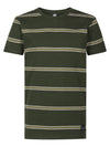 Jongens T-Shirt SS Round Neck van Petrol in de kleur Hunter Green in maat 164.