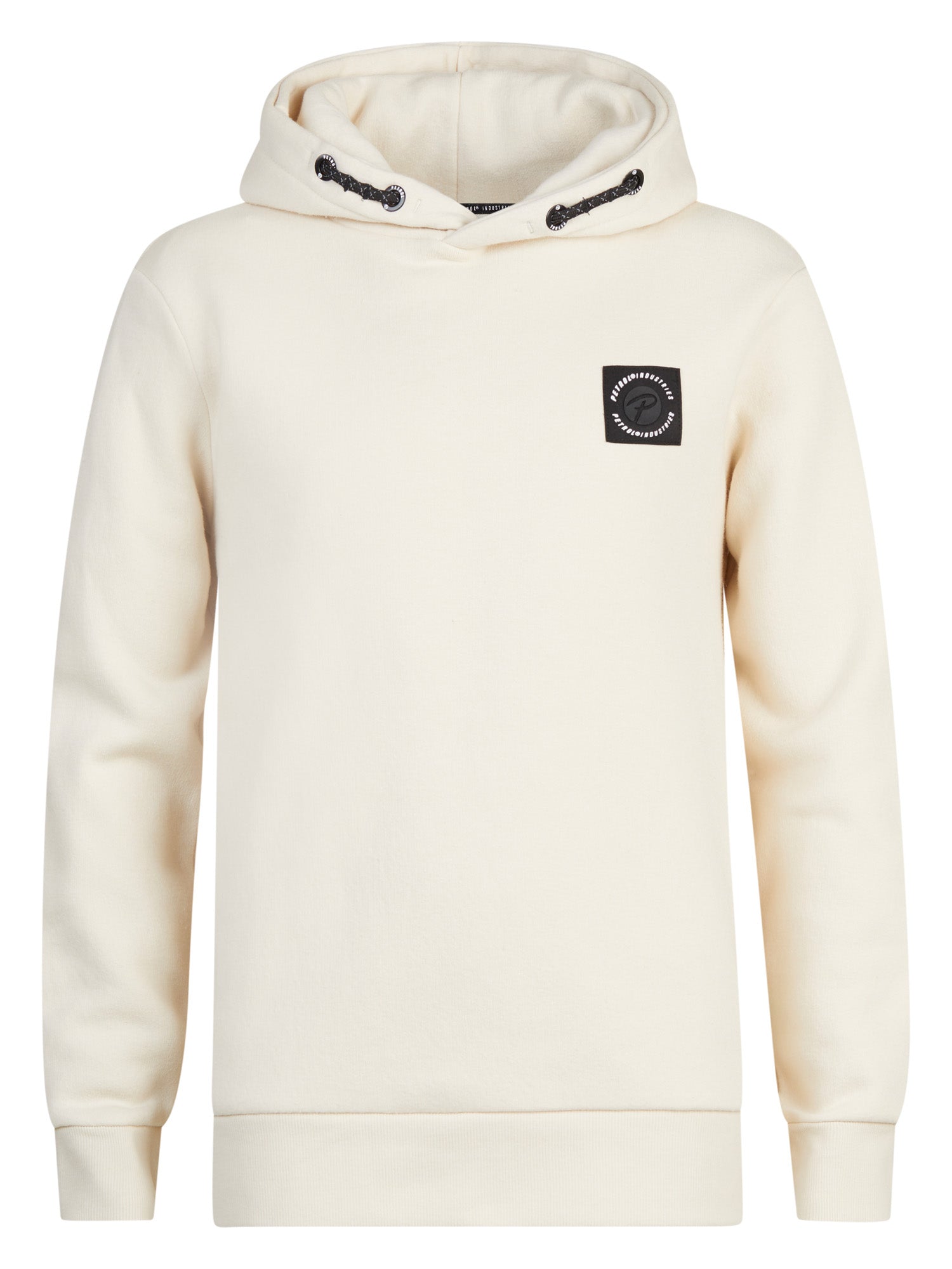 Jongens Boys Sweater Hooded van Petrol in de kleur Ecru in maat 176.