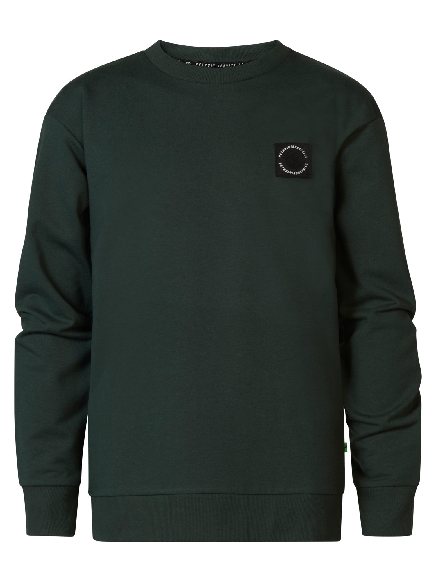 Jongens Boys Sweater Round Neck van Petrol in de kleur Bottle in maat 176.