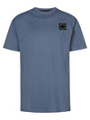Jongens Boys T-Shirt SS Round Neck van Petrol in de kleur Light Shadow in maat 176.