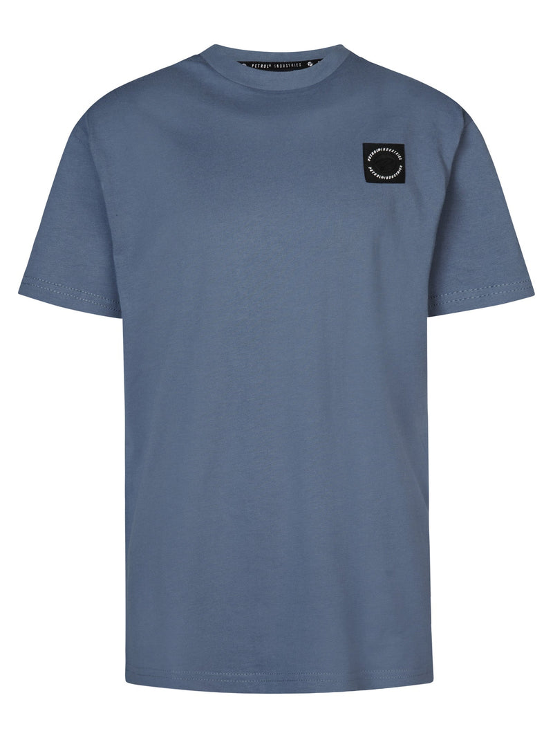 Jongens Boys T-Shirt SS Round Neck van Petrol in de kleur Light Shadow in maat 176.
