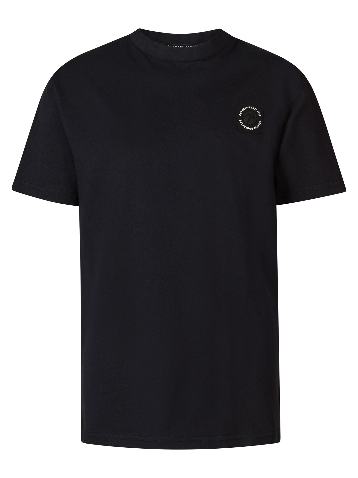 Jongens Boys T-Shirt SS Round Neck van Petrol in de kleur Dark Black in maat 176.