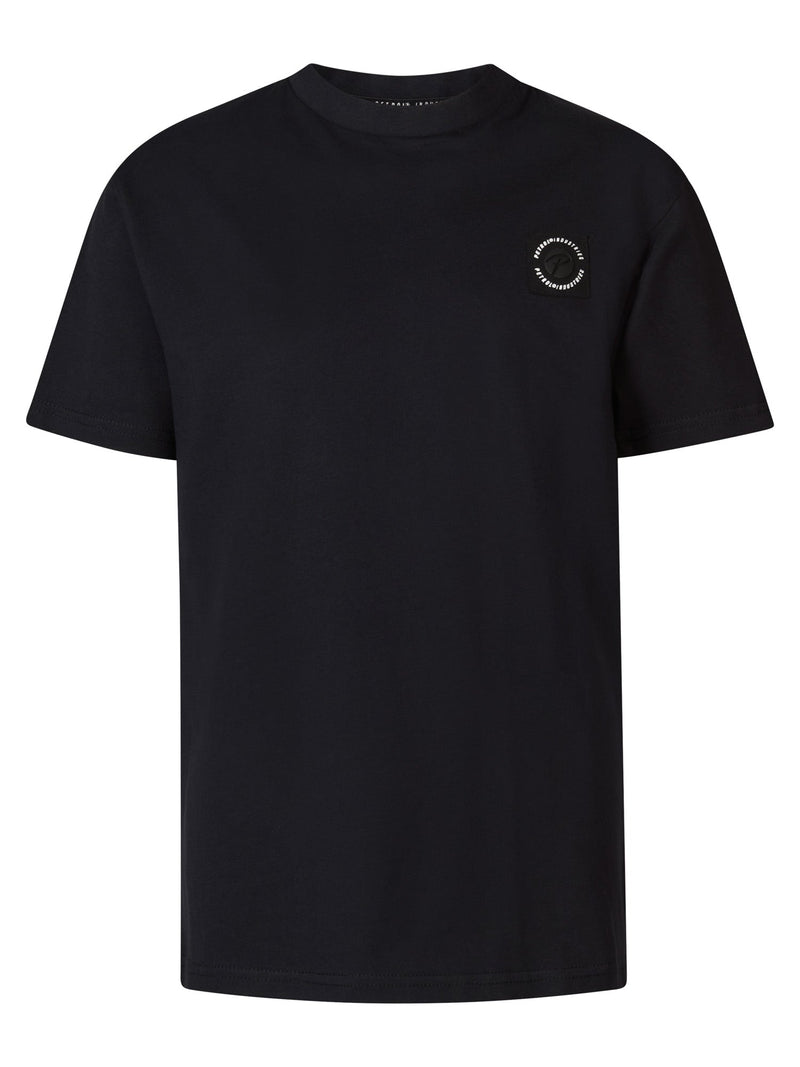 Jongens Boys T-Shirt SS Round Neck van Petrol in de kleur Dark Black in maat 176.