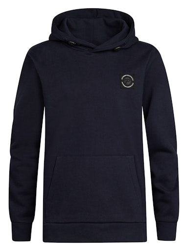 Jongens Sweater Hooded Print van Petrol in de kleur Royal Navy in maat 176.
