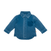 B.E.S.S. Blouse Jog Denim - Bubbles & Bo