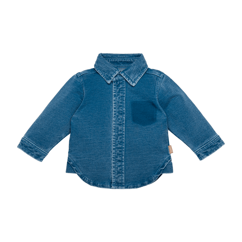 B.E.S.S. Blouse Jog Denim - Bubbles & Bo