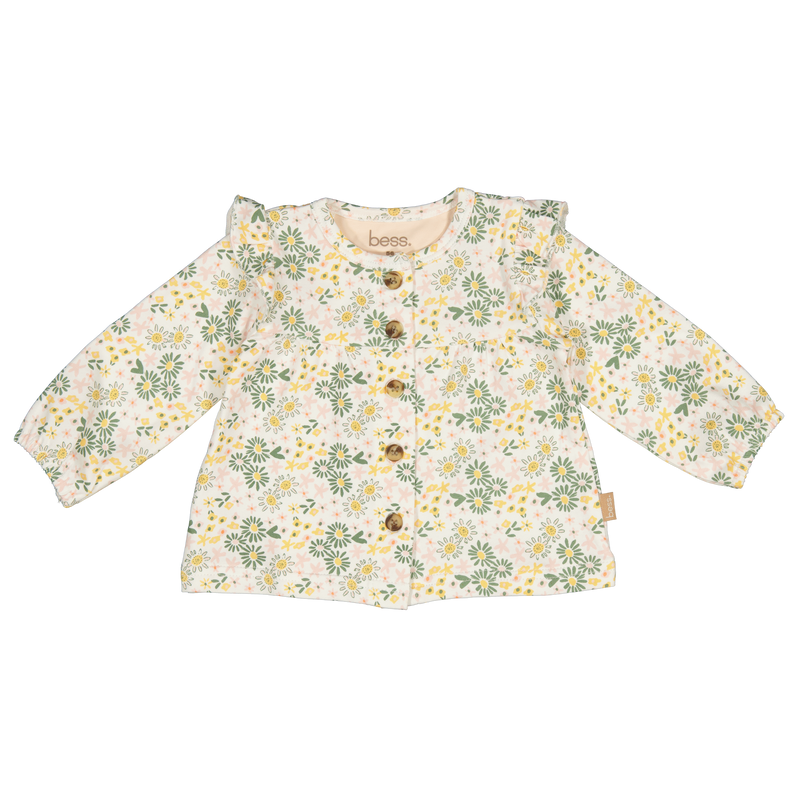 B.E.S.S. Longsleeve AOP Flowers - Bubbles & Bo