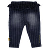 B.E.S.S. Pants Denim Striped Ruffle - Bubbles & Bo