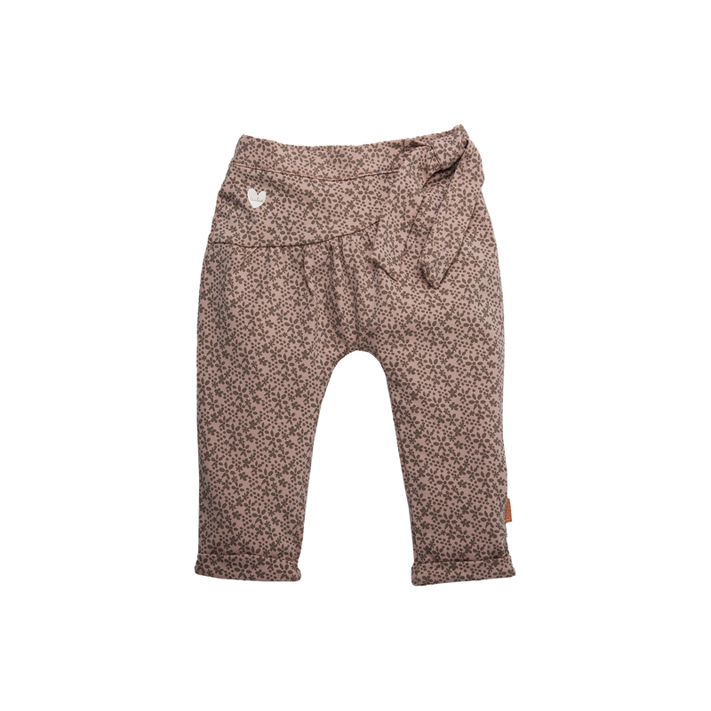 B.E.S.S. Pants w/Belt AOP Flower - Bubbles & Bo