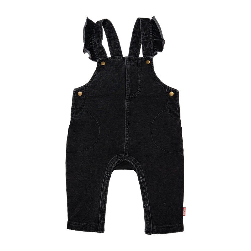 B.E.S.S. Salopette Denim Ruffles - Bubbles & Bo