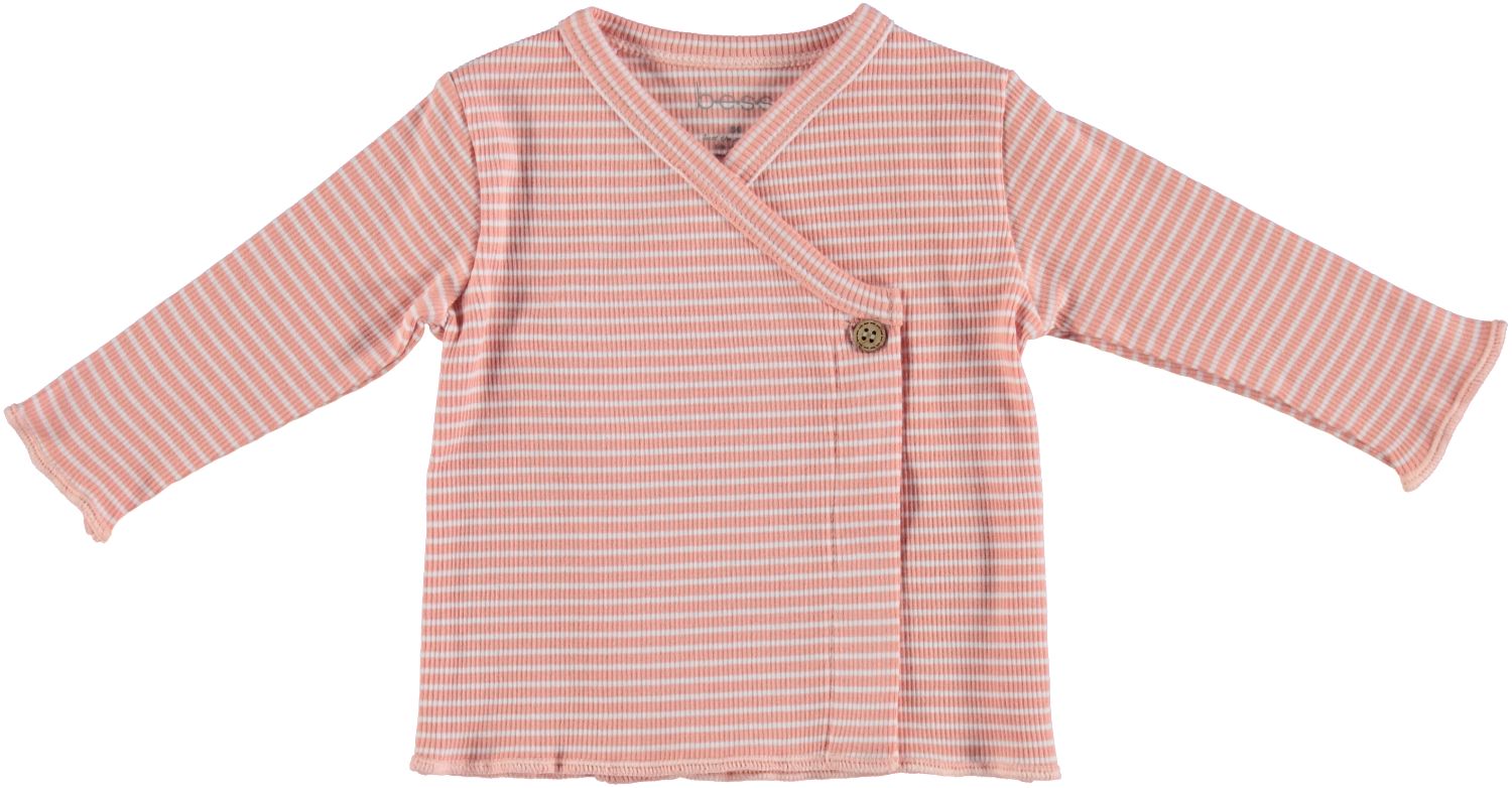 B.E.S.S. Shirt Wrap Rib Striped