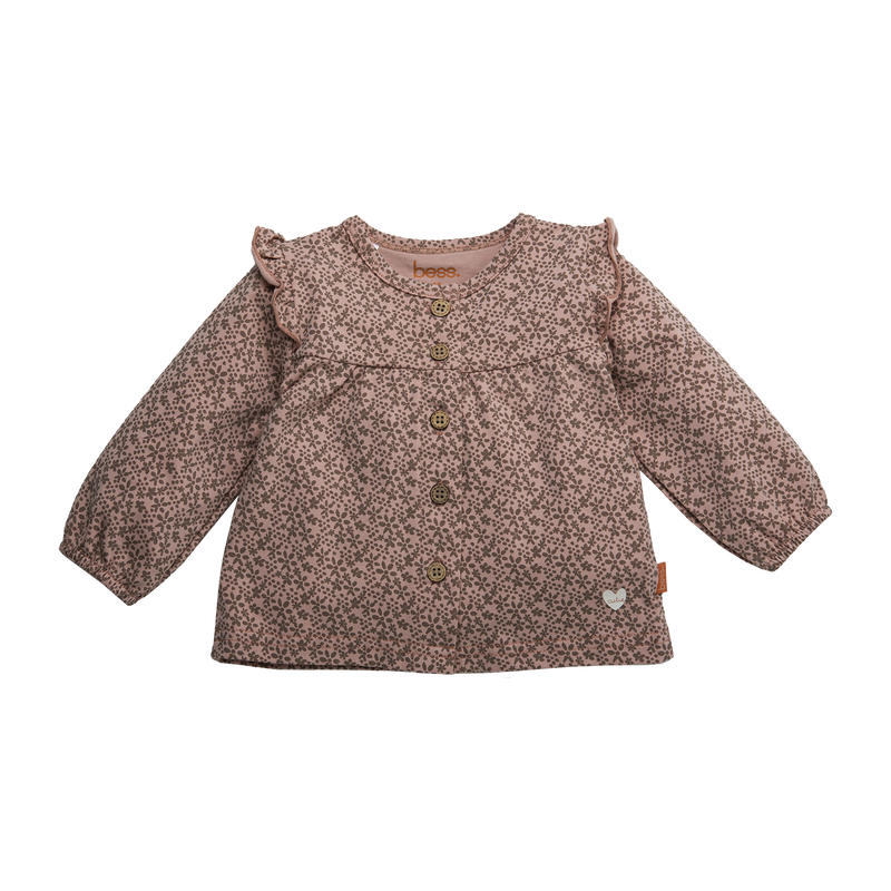 B.E.S.S. Shirt l.sl. AOP Flower - Bubbles & Bo