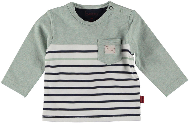 B.E.S.S. Shirt l.sl. Striped with Pocket - Bubbles & Bo