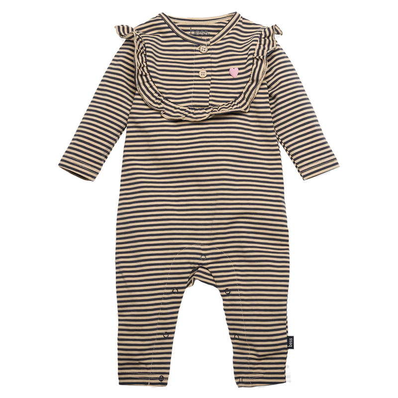 B.E.S.S. Suit Striped Ruffles - Bubbles & Bo