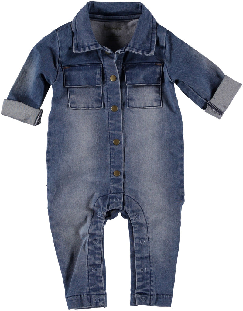 B.E.S.S. Suit l.sl. Denim - Bubbles & Bo