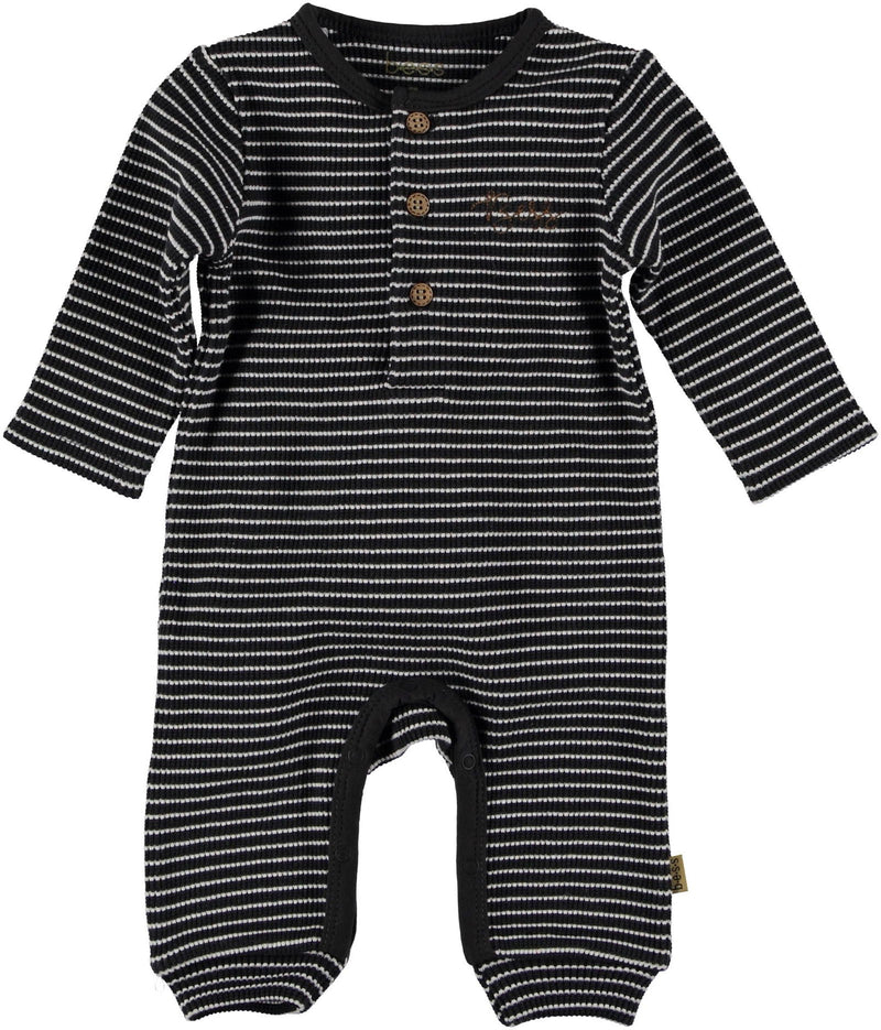 B.E.S.S. Suit l.sl. Striped Henley - Bubbles & Bo