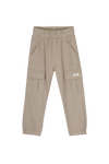 Jongens Sweatpants Caude van Baje Studio in de kleur Taupe cafe in maat 134-140.