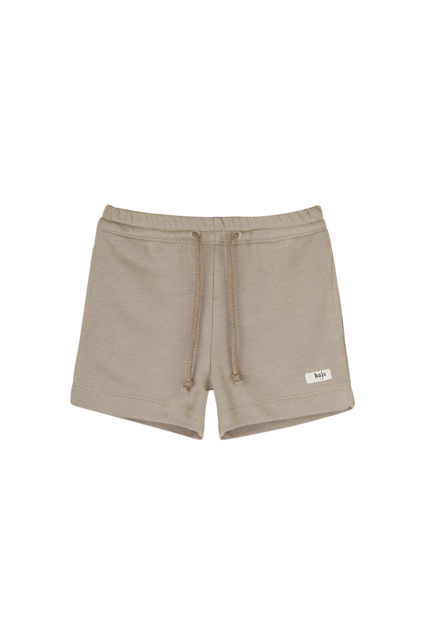 Jongens Shorts Hernani van Baje Studio in de kleur Taupe cafe in maat 134-140.