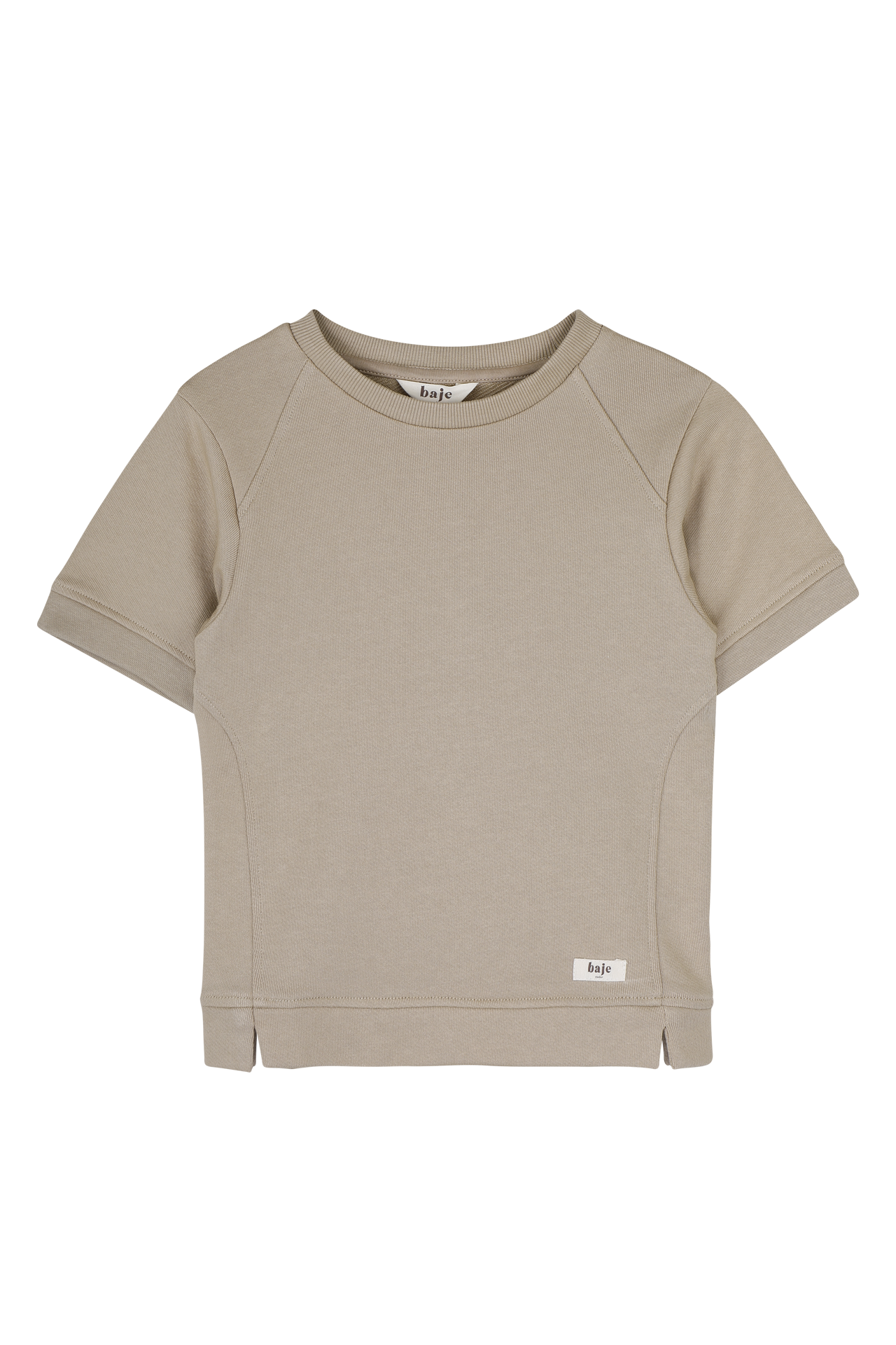 Jongens T-Shirt oversized Vic van Baje Studio in de kleur Taupe cafe in maat 134-140.