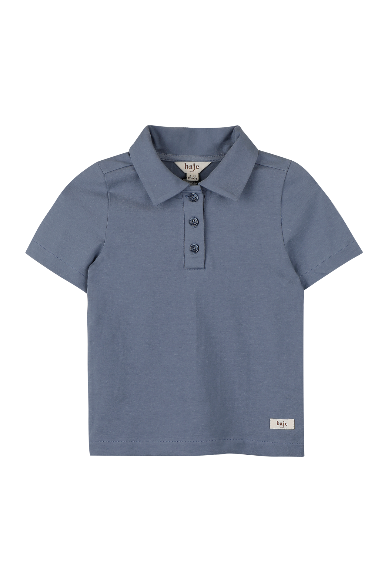 Jongens Polo SS Mason van Baje Studio in de kleur Blue stone in maat 134-140.