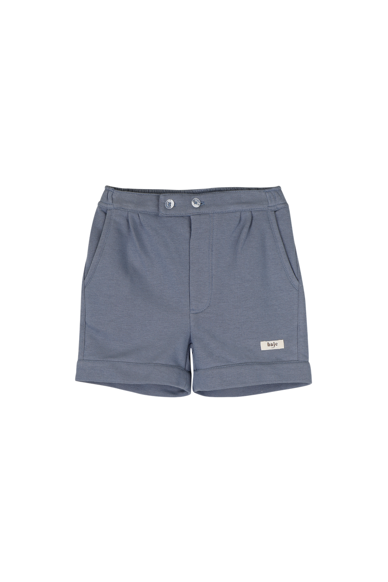 Jongens Shorts Mino van Baje Studio in de kleur Blue stone in maat 134-140.