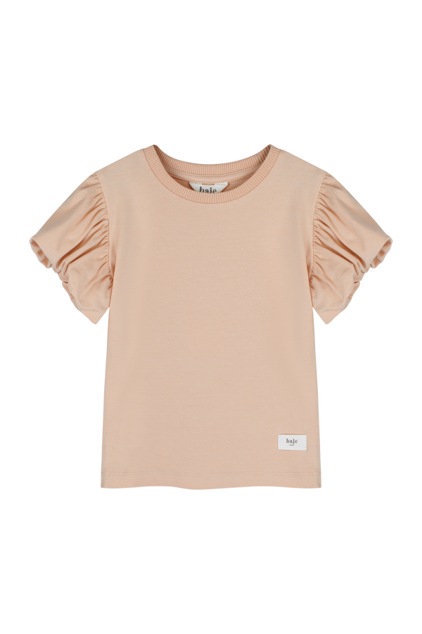 Meisjes Top SS Valencia van Baje Studio in de kleur Rose cafe in maat 134-140.