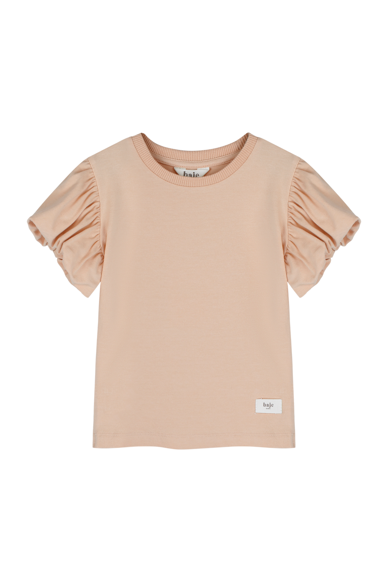 Meisjes Top SS Valencia van Baje Studio in de kleur Rose cafe in maat 134-140.