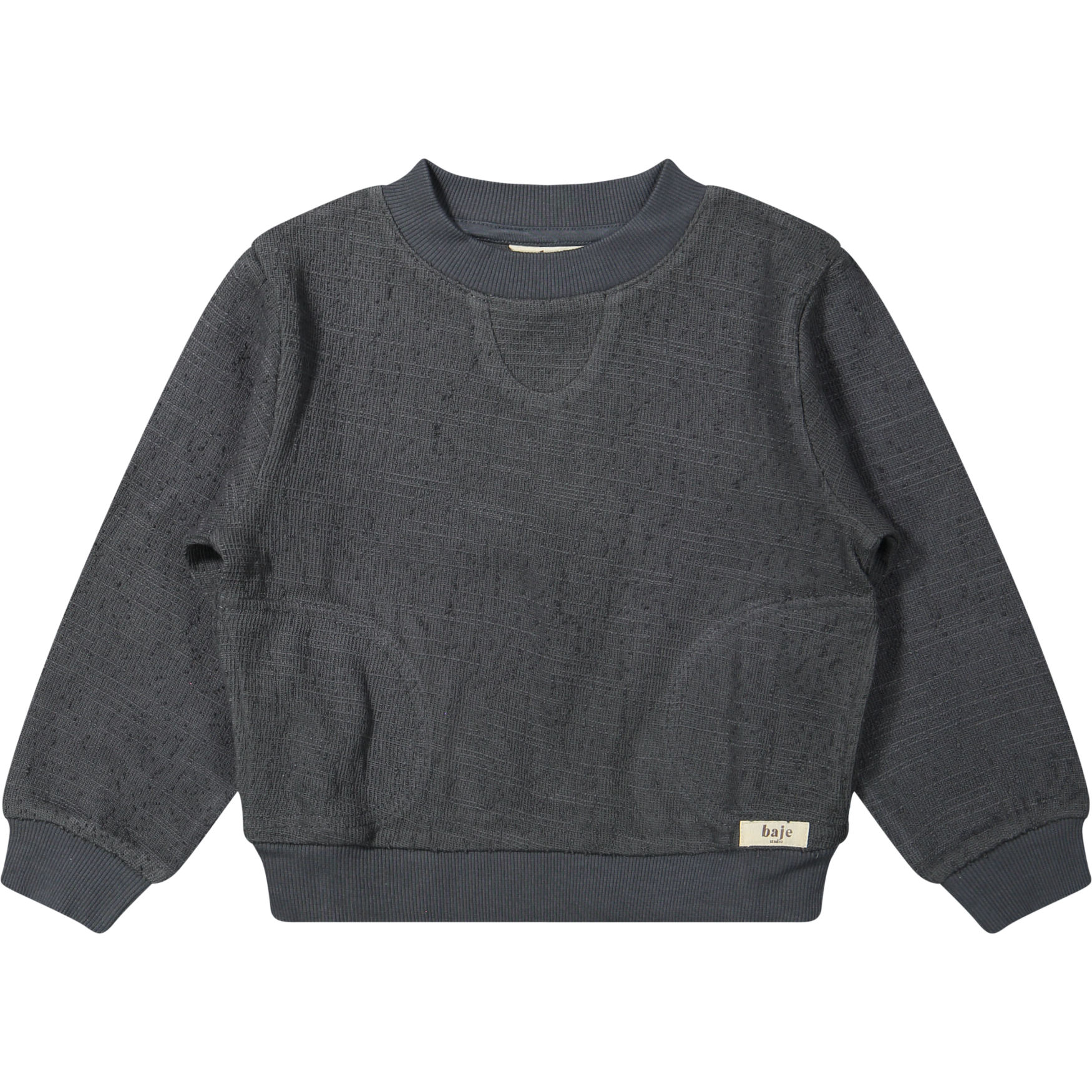 Jongens Sweater Etoy Oversized van Baje Studio in de kleur Blue vintage in maat 134-140.