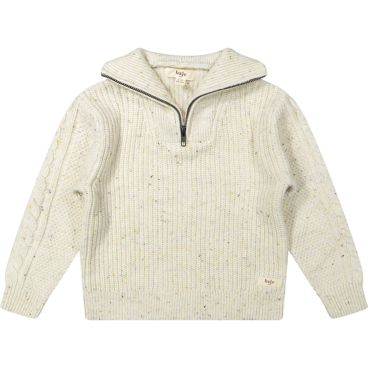 Jongens Sweater Knitwear Lenn van Baje Studio in de kleur Sand desert multicolor in maat 134-140.