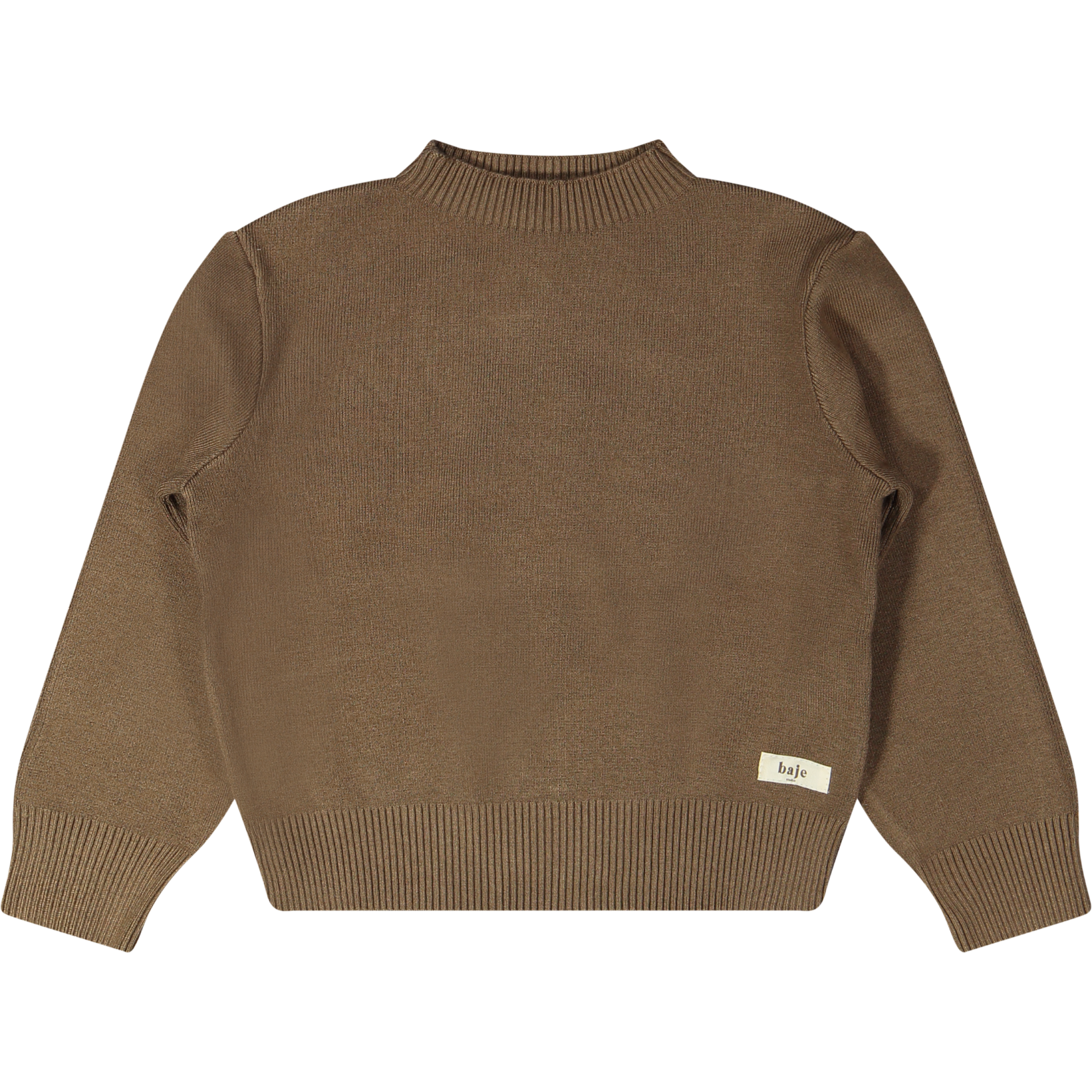 Meisjes Sweater Knitwear Cevio van Baje Studio in de kleur Brown cacao in maat 134-140.