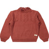 Meisjes Sweater Knitwear Vallon van Baje Studio in de kleur Red maroon in maat 134-140.