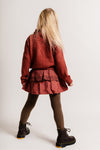 Meisjes Sweater Knitwear Vallon van Baje Studio in de kleur Red maroon in maat 134-140.