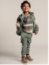 Jongens Sweater Knitwear Bern van Baje Studio in de kleur Grey melange multicolor in maat 134-140.