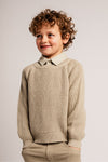 Jongens Sweater Knitwear Oversized Thun van Baje Studio in de kleur Green pistache in maat 134-140.