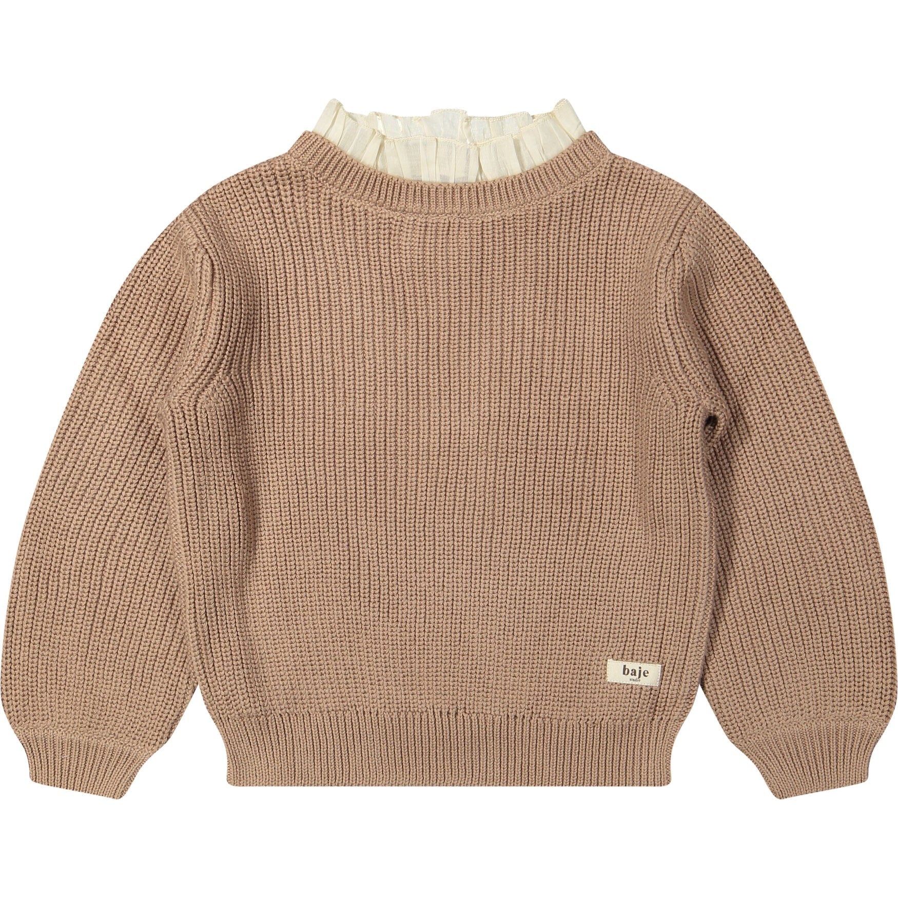 Meisjes Sweater Knitwear Soho van Baje Studio in de kleur Peach almond in maat 134-140.