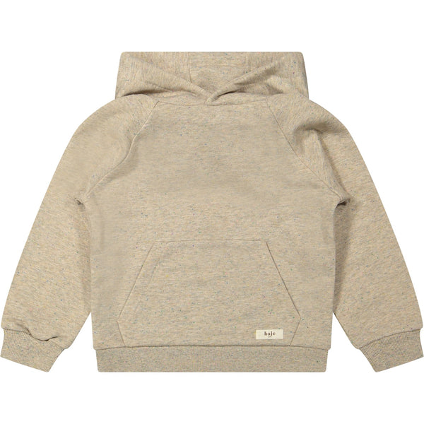 Jongens Hooded Sweater Prez van Baje Studio in de kleur Sand melange multicolor in maat 134-140.