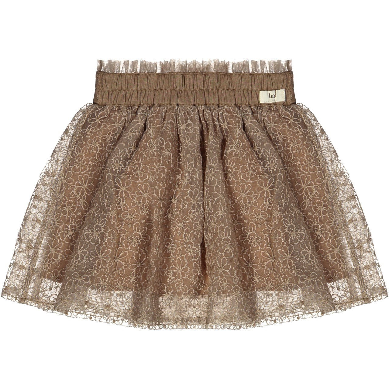 Meisjes Skirt Short Fey van Baje Studio in de kleur Brown cacao in maat 134-140.