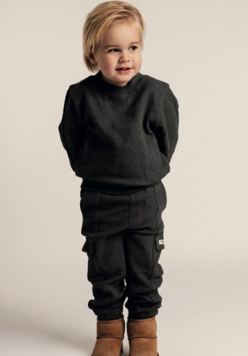 Jongens Pants Servion van Baje Studio in de kleur Blue vintage in maat 134-140.