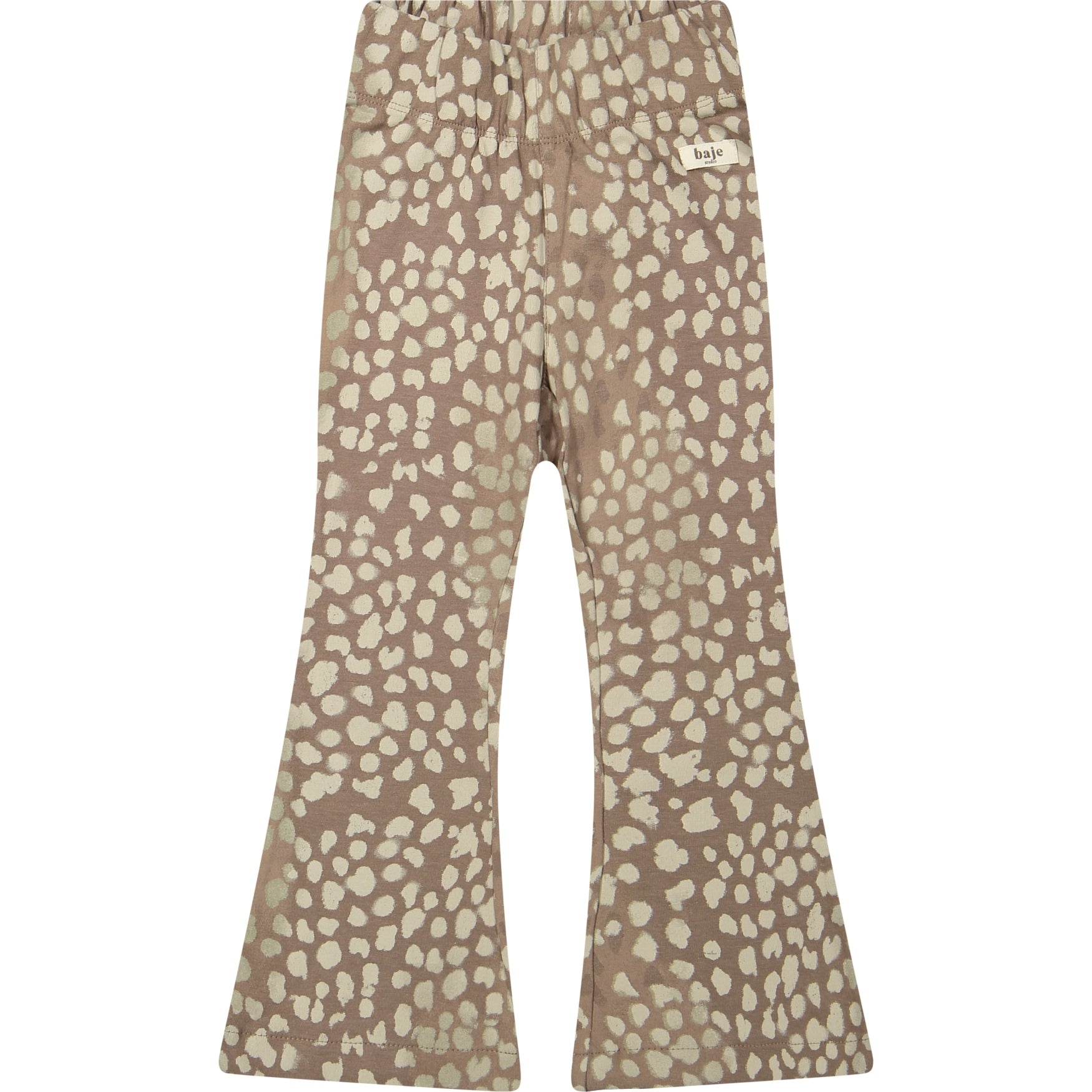 Meisjes Flared Pants Preda van Baje Studio in de kleur Sand desert  AOP in maat 134-140.