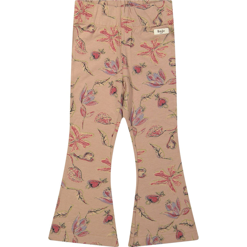 Meisjes Flared Pants Preda van Baje Studio in de kleur Peach almond AOP in maat 134-140.