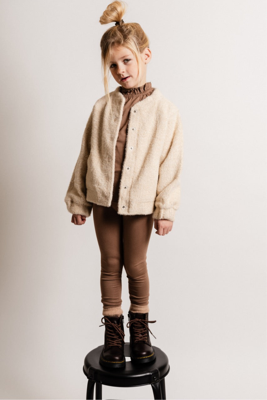 Meisjes Jacket indoor Sainte van Baje Studio in de kleur Sand desert in maat 134-140.