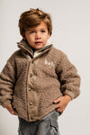 Unisexs Jacket indoor Rances van  in de kleur Brown cacao in maat 134-140.