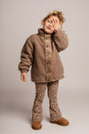 Unisexs Jacket indoor Rances van  in de kleur Brown cacao in maat 134-140.