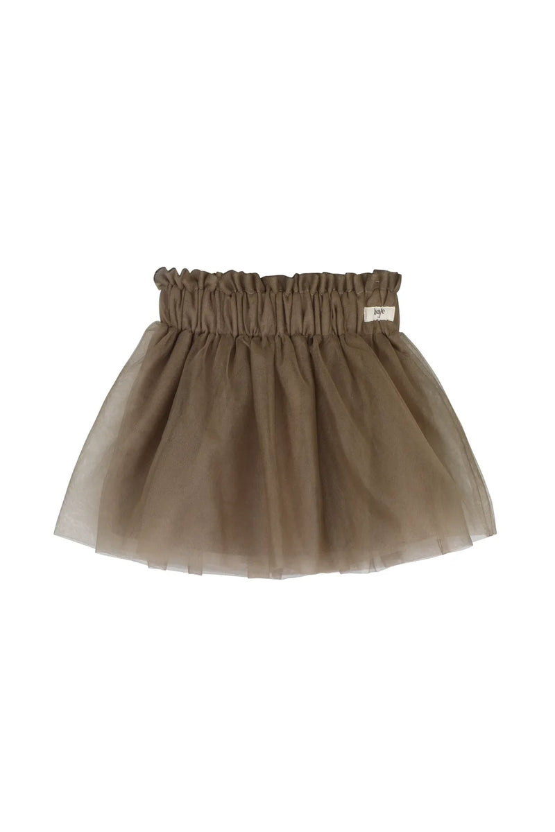 Meisjes Skirt Sophia van Baje Studio in de kleur Taupe in maat 134-140.