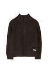 Jongens Knitted Pullover Fox van Baje Studio in de kleur Brown choco in maat 134-140.