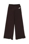 Meisjes Trousers wide leg Nikol van Baje Studio in de kleur Brown choco in maat 134-140.