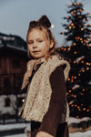 Meisjes Dress Longsleeve Norez van Baje Studio in de kleur Brown choco in maat 134-140.