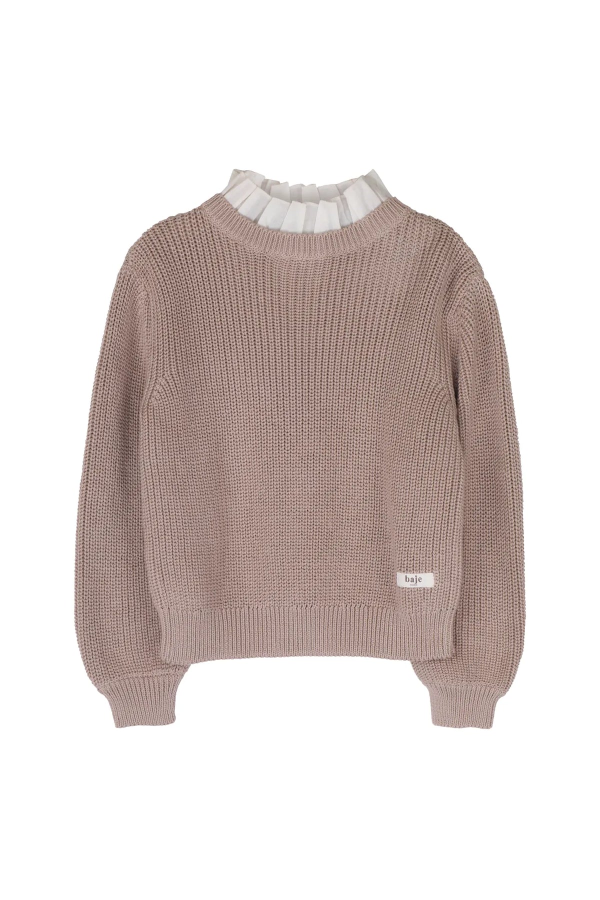 Baje Studio Knitted sweater with collar Mai