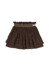 Meisjes Skirt Essie van Baje Studio in de kleur Brown choco in maat 134-140.