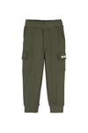 Jongens Sweatpants Palmer van Baje Studio in de kleur Green agave in maat 134-140.